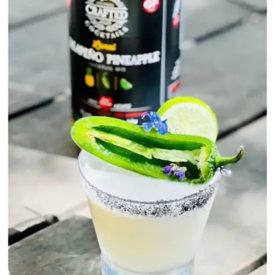 Crafted Cocktails Jalapeno Pineapple Mix: 2 Pack: Pineapple, Jalapeo and Lime with Organic Agave: 60 Calories, Makes Margaritas and Mai Tais image {4}