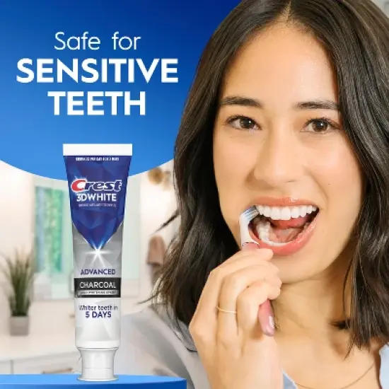 Crest 3D White Advanced Charcoal Teeth Whitening Toothpaste image {3}