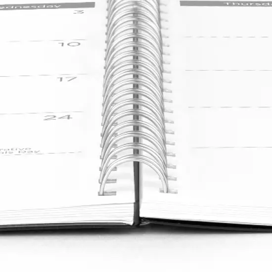 Mead 2025-2026 11"x9.375" Basic Large Black Planner image {6}