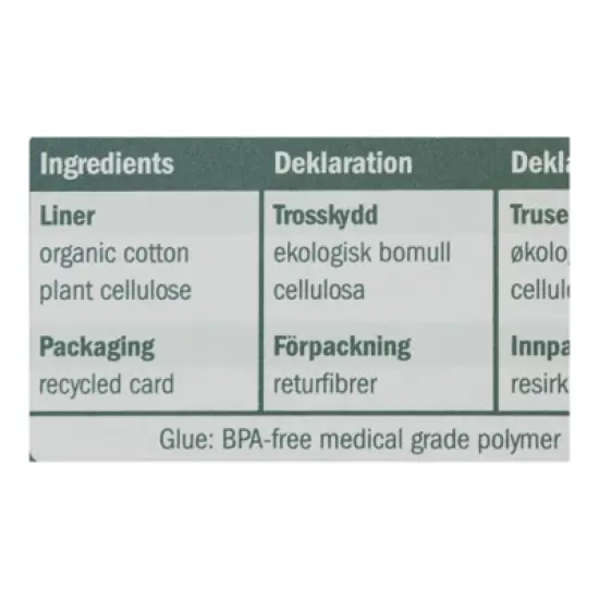 Natracare Organic Cotton Panty Liners Ultra Thin - 22 ct image {4}