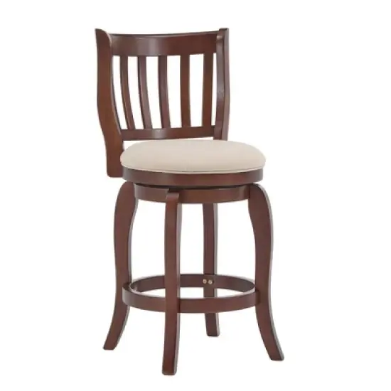 24" Tracee Swivel Counter Height Barstool - Inspire Q image {6}