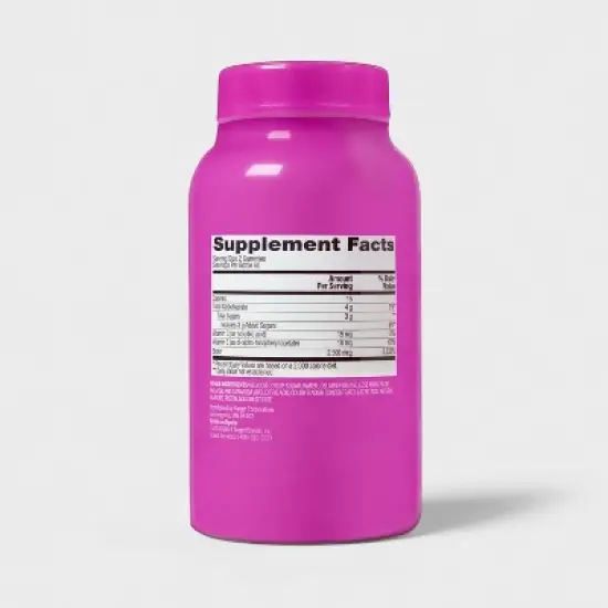 Hair, Skin, & Nail Supplement Gummies - Strawberry - 120ct - up&up&trade; image {2}