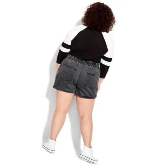 Women's Plus Size Hannah Short - black | SOCIETIE+ image {1}