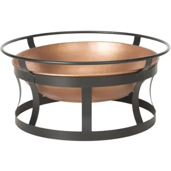 Bonair Outdoor Fire Pit - PIT1012 - Copper/Black - Safavieh image {2}