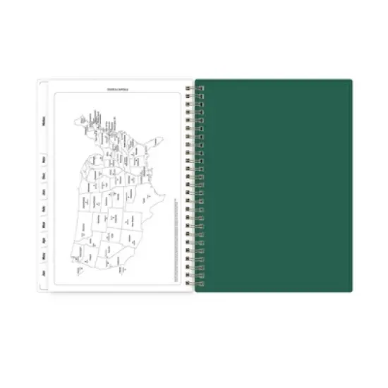Blue Sky 5.875"x8.625" 2025-2026 Weekly/Monthly Wirebound Planner Smooth Frosted Sammie Green image {10}