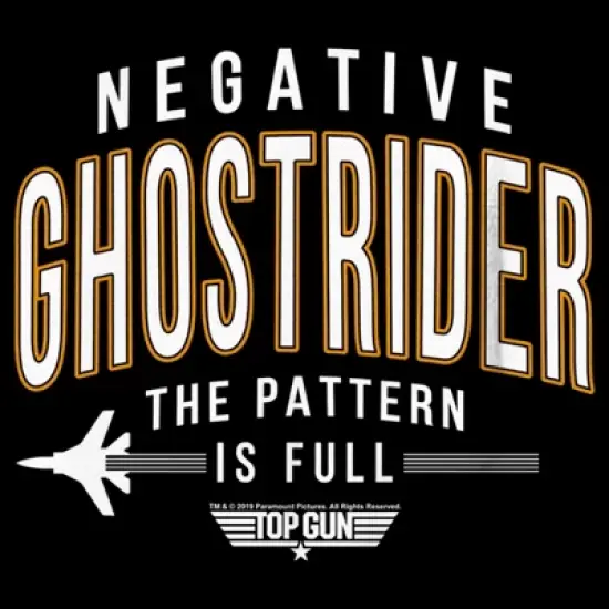 Boy's Top Gun Negative Ghost Rider the Pattern Is Full T-Shirt image {1}