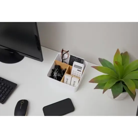 Thinkspace 4 Compartment Storage White image {6}