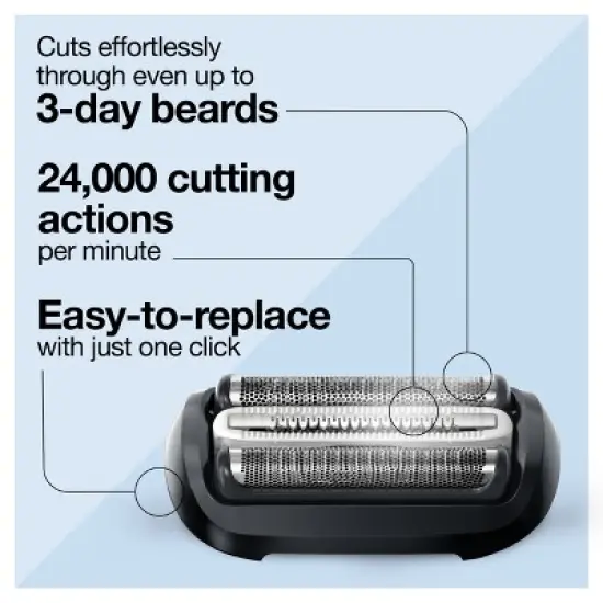 Braun Series 6 Electric Shaver Replacement Head - 64B Black image {3}