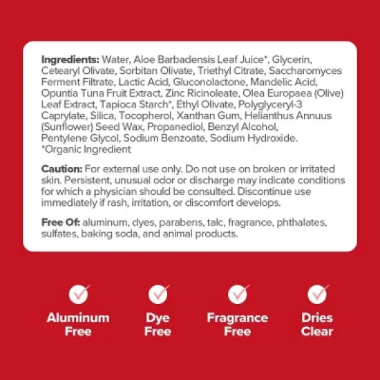 O Positiv URO Intimate Deodorant Cream - Fragrance Free - 3oz image {5}