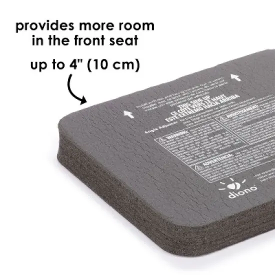 Diono Angle Adjuster Car Seat Leveler, Wedge Cushion, More Legroom for Rear-Facing Car Seats, Black image {5}