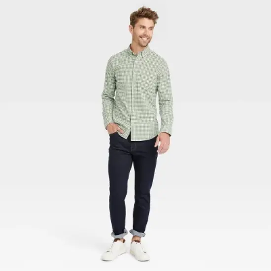 Men's Slim Fit Every Wear Long Sleeve Button-Down Shirt - Goodfellow & Co&trade; image {2}