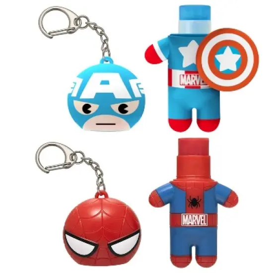 Lip Smacker Marvel Hero Lip Balm &ndash; Spider-Man /Captain America &ndash; 2pk image {2}