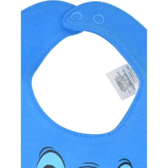 Disney One Size 3 Pack Bibs Blue and Grey image {8}