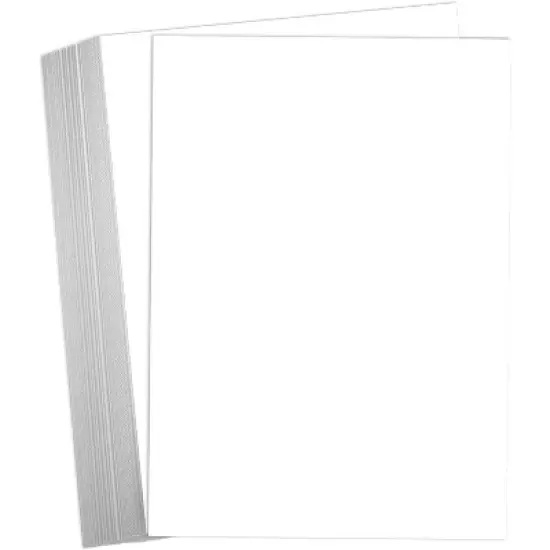 Hamilco White Cardstock Paper 8.5 x 11" 65 lb Cover Card Stock 50 Pack image {8}