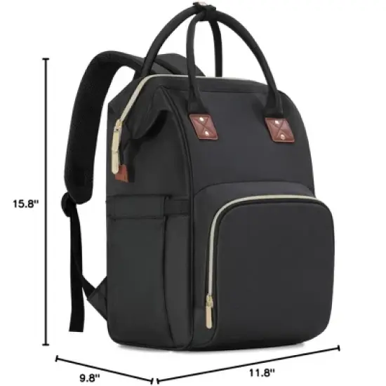 Itopfox Large Capacity Multifunction Diaper Backpack with Insulated Pockets for Baby Essentials, Travel & Daily Use image {2}