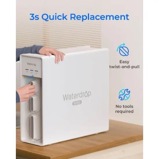 Waterdrop X8-Alkaline Mineral pH+ Tankless Reverse Osmosis System Extra F2 Replacement Filter image {7}