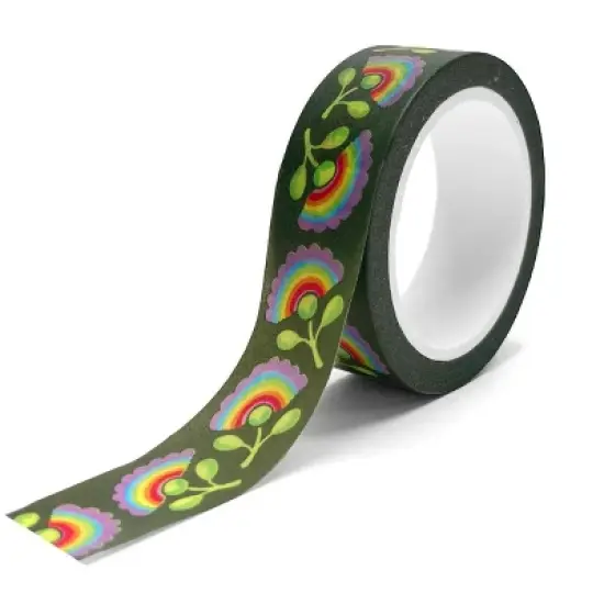 Mary Engelbreit Rainbow Green Crafting Washi Tape image {2}