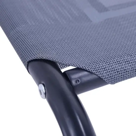 Costway Large Dog Cat Bed Elevated Pet Cot Camping Steel Frame Mat image {5}