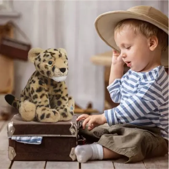 FAO Schwarz 10" Planet Love Recycled Bottle Amur Leopard Toy Plush image {1}