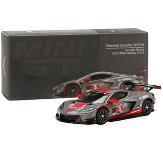Chevrolet Corvette C8.R #3 IMSA 12H of Sebring (2021) Limited Ed to 3600 pcs 1/64 Diecast Model Car by True Scale Miniatures image {3}