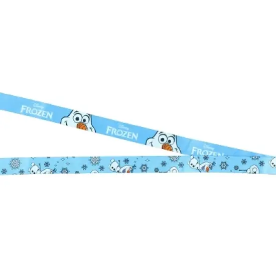 Disney Frozen Olaf Loveable Snowman Lanyard with ID Badge Holder and Charm image {4}