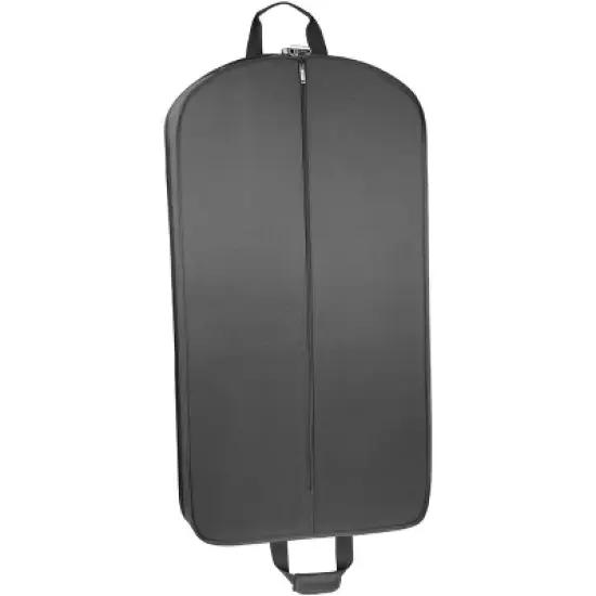 WallyBags 40" Deluxe Travel Garment Bag with two pockets, Black image {2}