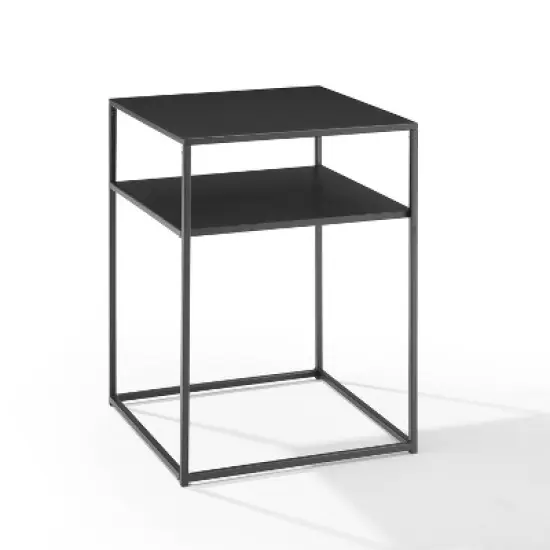 Braxton End Table Matte Black - Crosley image {1}