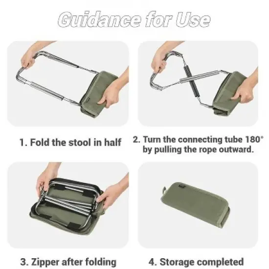 Naturehike,Folding Camping Stool,Portable Mini Camping Chair, Lightweight Aluminium Alloy Chair, Small Backpacking Stool with Thickened Seat Cushion image {9}