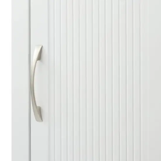 Newport Contemporary Wooden Linen Tower Cabinet White - Elegant Home Fashions image {6}