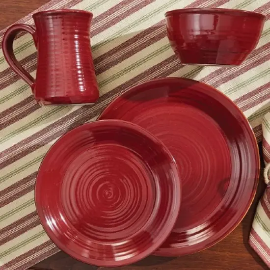 Park Designs Red Aspen Dinner Plate Set of 4 image {3}