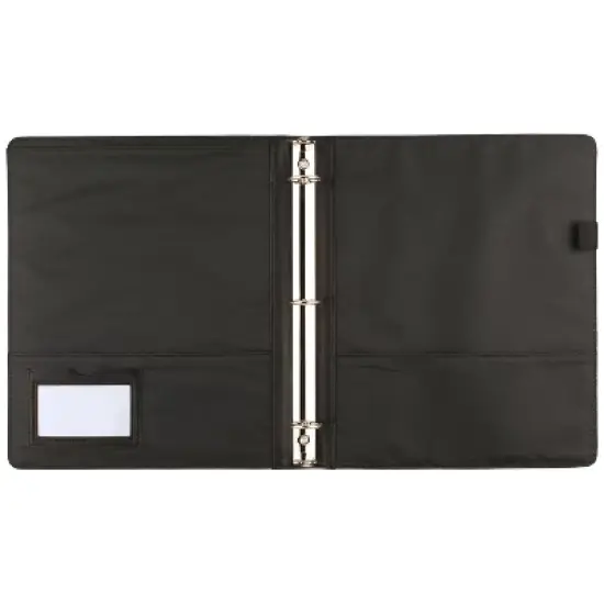 Cambridge 1" Professional Clear View 3 Ring Binder Black image {1}