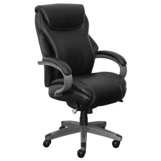 Hyland Bonded Leather & Wood Executive Office Chair - La-Z-Boy image {6}