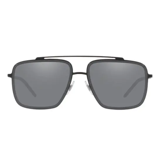 Dolce & Gabbana DG 2220 11066G Unisex Square Sunglasses Matte Black/Grey 57mm image {1}