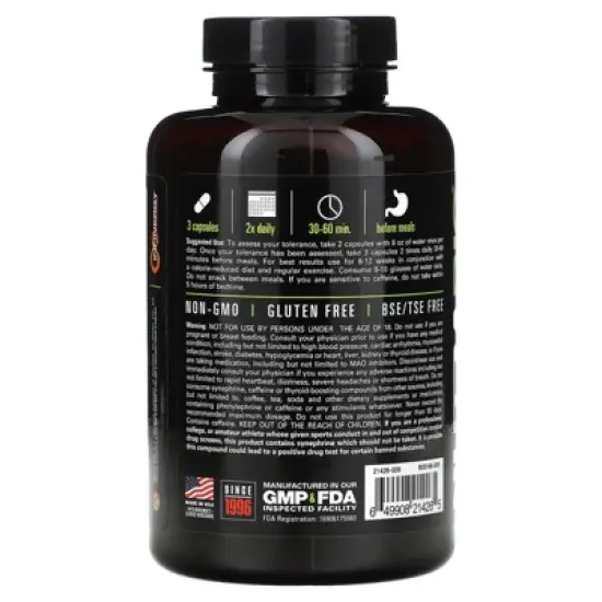 NutraBio ThermoFuel V.9 for Men, 180 V-Caps image {2}