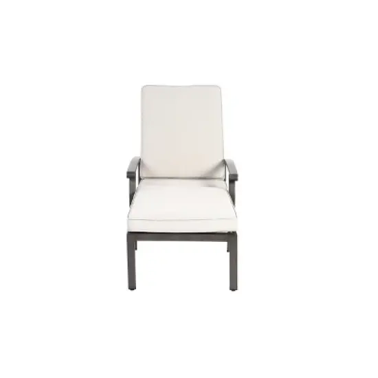 Patio Chaise Lounge Aluminium Cast Lounge Chair with Adjustable Backrest - ModernLuxe image {6}
