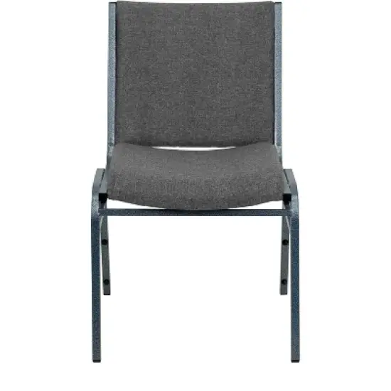 Flash Furniture HERCULES Series Heavy Duty Gray Fabric Stack Chair image {8}