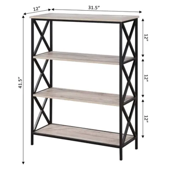 42" Tucson 4 Tier Bookcase - Breighton Home image {3}