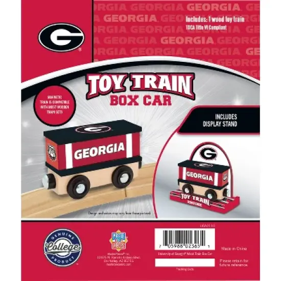 MasterPieces Wood Train Box Car - NFL Georgia Bulldogs image {3}