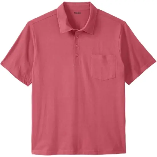 KingSize Men's Big & Tall Lightweight Pocket Golf Polo Shirt image {6}