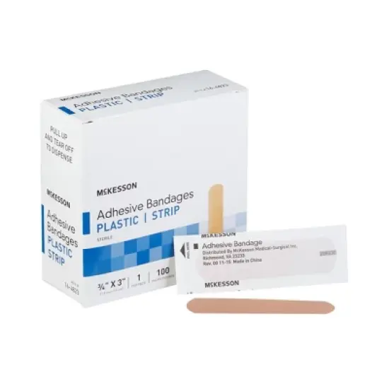 McKesson Tan Plastic Adhesive Bandage Sterile .75 x 3" image {7}