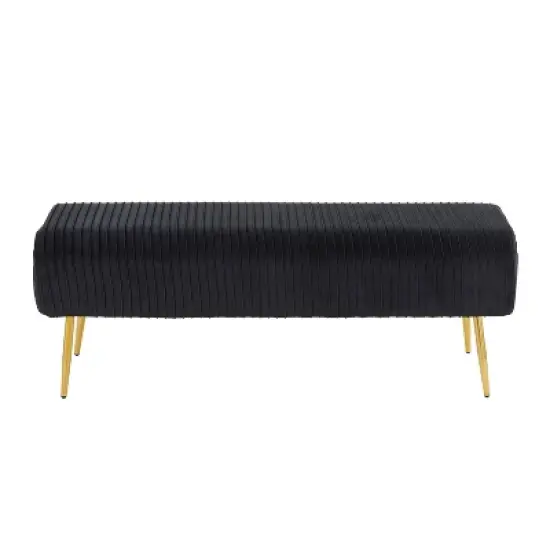 51" Marla Glam Pleated Bench - LumiSource image {3}