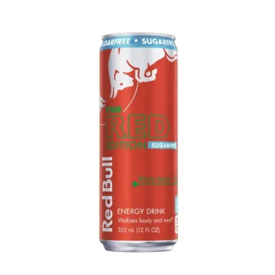 Red Bull Sugar free Red Edition Energy Drink - 12 fl oz Can image {11}