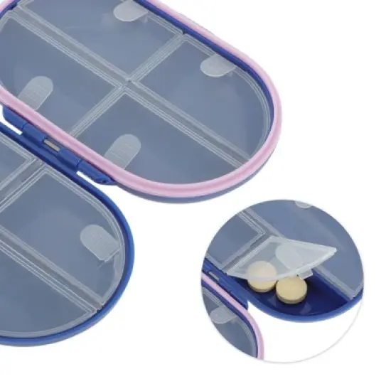 Unique Bargains 7 Grid Pill Case 1 Pc image {2}