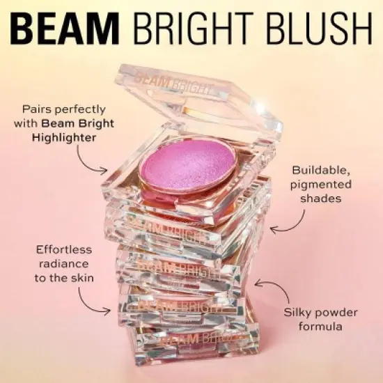 Makeup Revolution Beam Bright Blush - 0.09oz image {4}