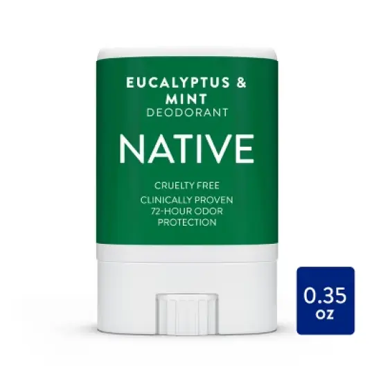 Native Deodorant - Eucalyptus & Mint - Aluminum Free - Trial Size 0.35 oz image {3}