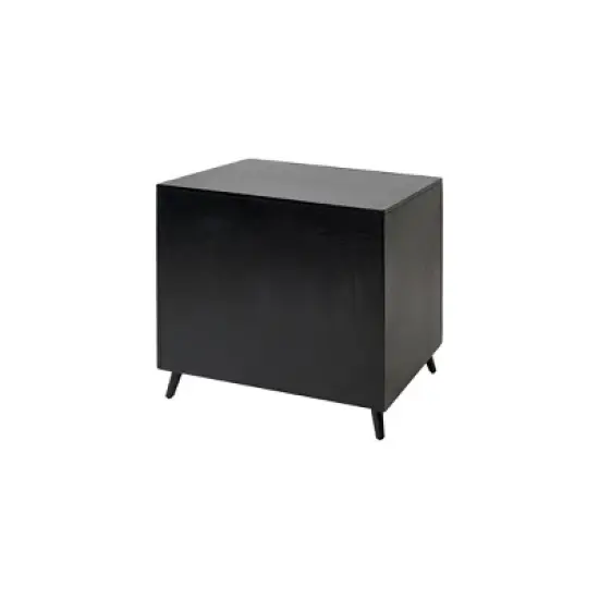 Payton Mid-Century Wood Lateral File Storage File Drawer Black - Martin Furniture image {2}