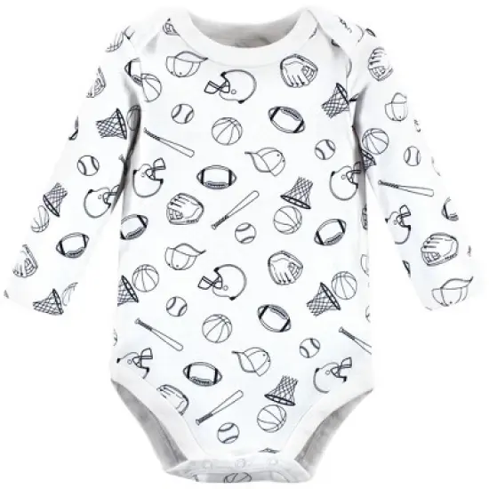 Hudson Baby Infant Boy Cotton Long-Sleeve Bodysuits, Love Mom image {3}