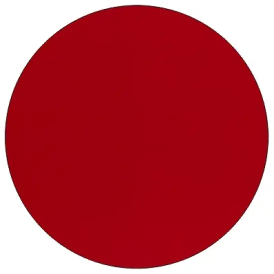 Emma and Oliver Mobile 48" Round Red Thermal Laminate Preschool Activity Table image {1}