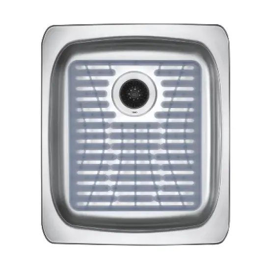 OXO 11.3" x 12.8" Silicone Sink Mat Gray: Kitchen Sink Protector & Dish Drying Mat, Machine Washable image {4}