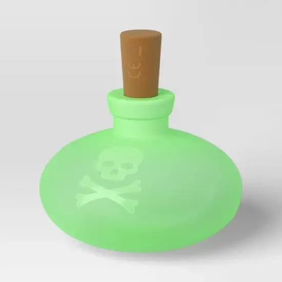 Lit Plastic Bottle Skull Figurine - Hyde and EEK! Boutique&trade; Neon Green image {3}
